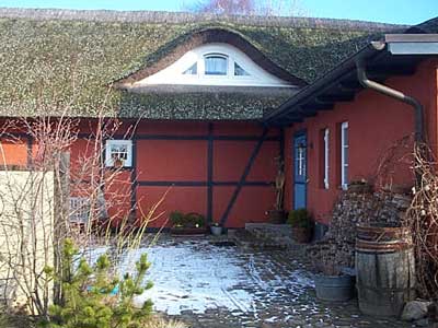 Der Innenhof des Darsser Teekatens